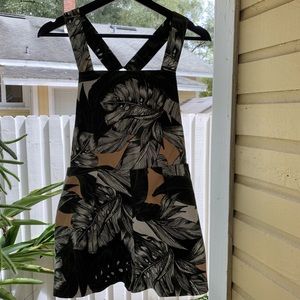 Tropical print romper
